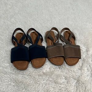 🚗 Bundle of 2 Adam Tucker by Me Too… Nadina Leather Sandals